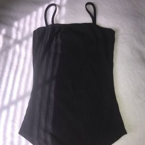 Shein Ribbed Knit Cami Bodysuit